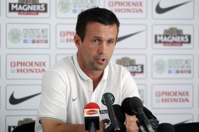 Ronny Deila is targeting a first-term treble at Celtic. Picture: John Devlin