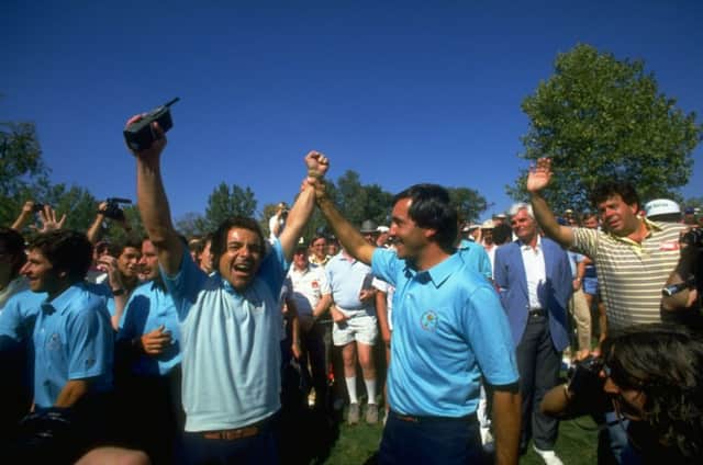Europeans could finally celebrate their first Ryder Cup victory in America. Picture: Getty