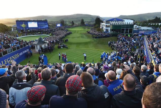 The first tee at Gleneagles. Picture: Ian Rutherford