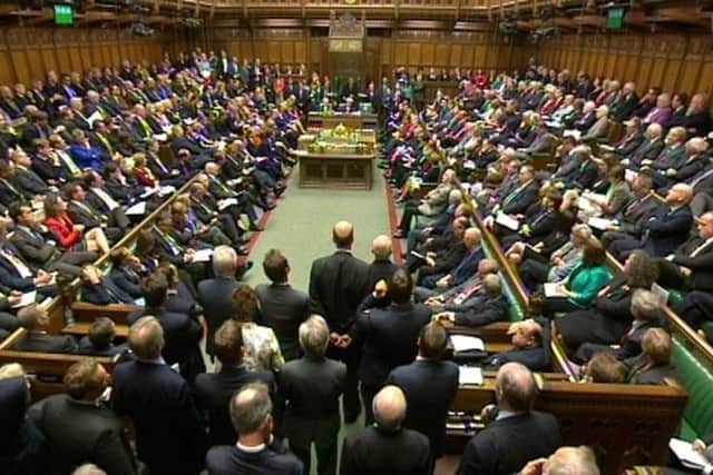 Parliament debates supporting military action against IS. Picture: PA