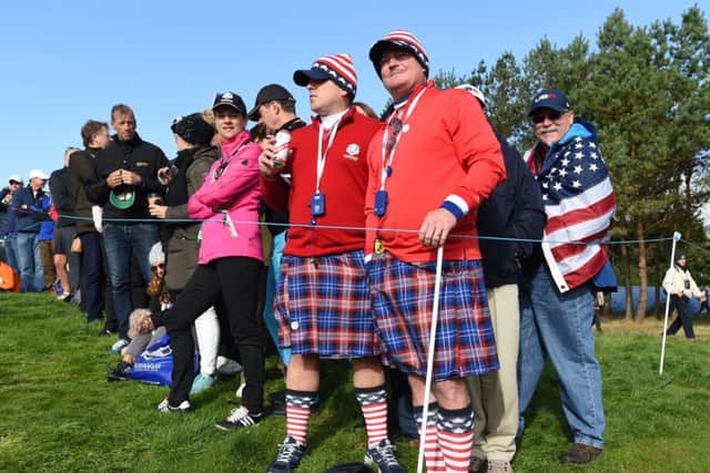 United states fans in kilts. Picture: Ian Rutherford