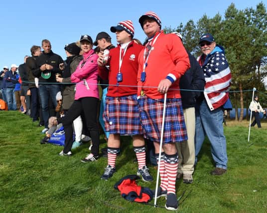 United states fans in kilts. Picture: Ian Rutherford