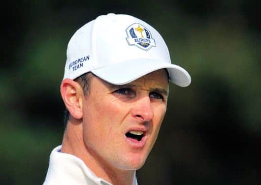Justin Rose's overall record now is nine-and-a-half from 13 matches, a Poulter-esque return. Picture: Jane Barlow