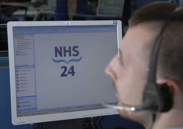 Scotlands out-of-hours emergency hotline NHS 24 has launched plans to reroute callers to online self-help guides and symptom checkers. Picture: Greg Macvean