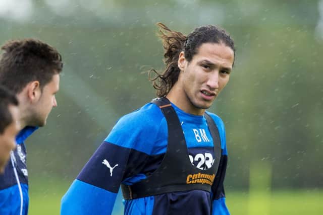 Rangers' Bilel Mohsni is put through his paces at training. Picture: SNS
