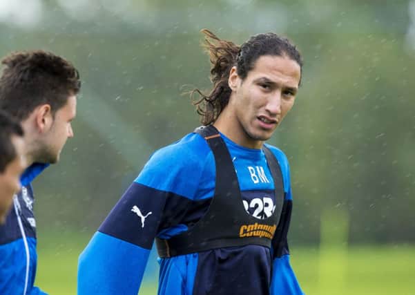 Rangers' Bilel Mohsni is put through his paces at training. Picture: SNS