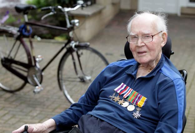 Angus Mitchell, who liberated the Dutch town of Boxmeer on a bicycle in 1944. Picture: Hemedia
