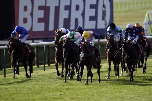 Bronze Angel wins the Betfred Cambridgeshire (Heritage Handicap) at Newmarket. Picture: PA Wire