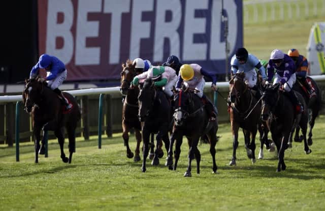 Bronze Angel wins the Betfred Cambridgeshire (Heritage Handicap) at Newmarket. Picture: PA Wire