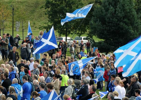 Thousands gathered in Holyrood Park at the weekend to affirm their commitment to change. Picture: Lisa Ferguson