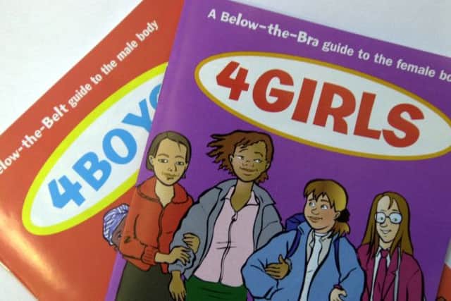 A  New sex education book for school children. Picture: Sandy Young