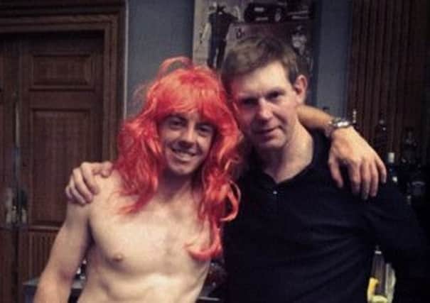 Rory McIlroy and Stephen Gallacher pictured on Instagram enjoying high jinks at Sundays post-match party