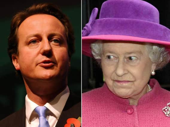 Not amused: David Cameron is yet to apologise to the Queen. Picture: PA