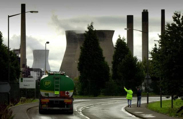 Grangemouth refinery, where a small butane leak sparked a gas alert on Tuesday. Picture: Neil Hanna