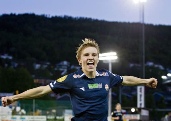 15-year-old Martin Oedegaard of Stromsgodset has been called up to the Norway squad. Picture: Getty