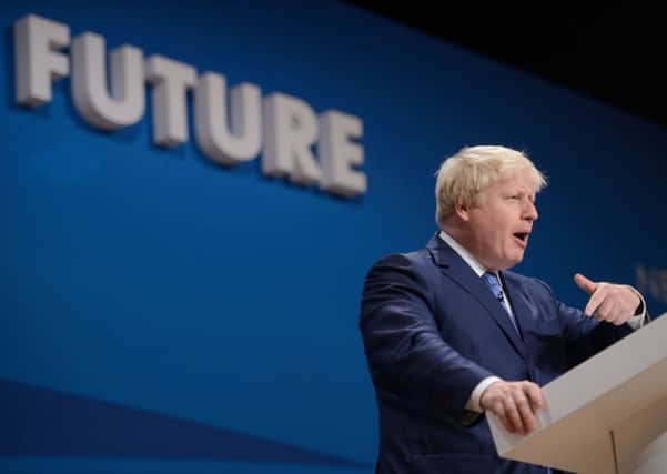 Mayor of London Boris Johnson made the comments during the third day of the annual British Conservative Party conference in Birmingham. Picture: Getty