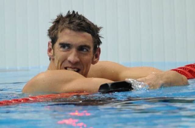 Michael Phelps was stopped after police spotted him driving at 84mph in a 45mph zone. Picture: Ian Rutherford