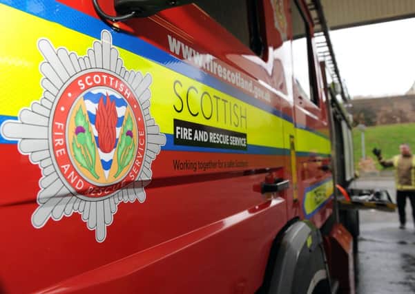 Crews were called to attend a fire within a large piece of plant machinery at BSW Timber in Corpach, Fort William, at 1.18am. Picture: Lisa McPhillips