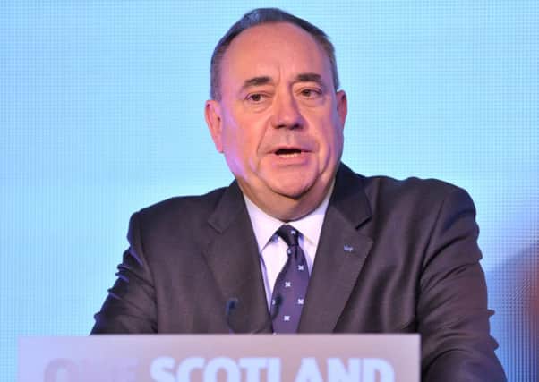 First Minister Alex Salmond made the comments in reaction to Gordon Brown's call for signatures from the people of Scotland. Picture: Ian Rutherford