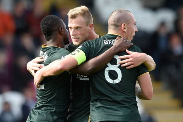 Celtic's John Guidetti wants his team mates to go out and win without him. Picture: SNS