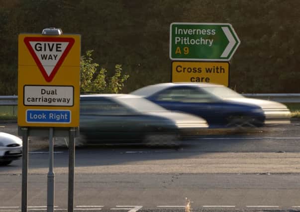 Average speed cameras have recently gone up along much of the A9 in a bid to cut the accident rate on the road, which links Perth and Inverness. Picture: TSPL