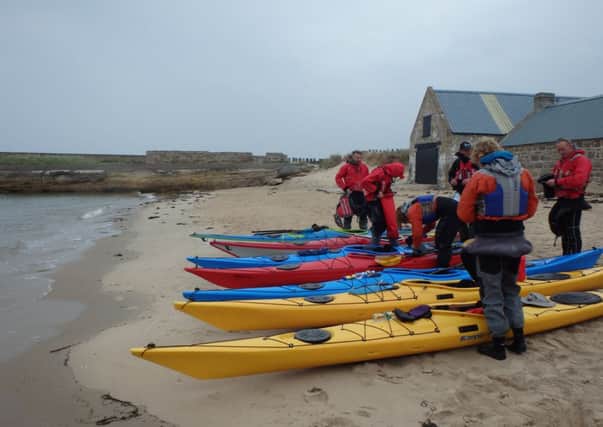 Preparing to launch at Hopeman Harbour. Picture: Contributed