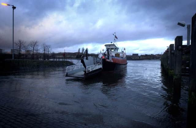 One of the two Renfrew Ferries that runs between Yoker on the North side of the Clyde to Renfrew on the South. Picture: TSPL