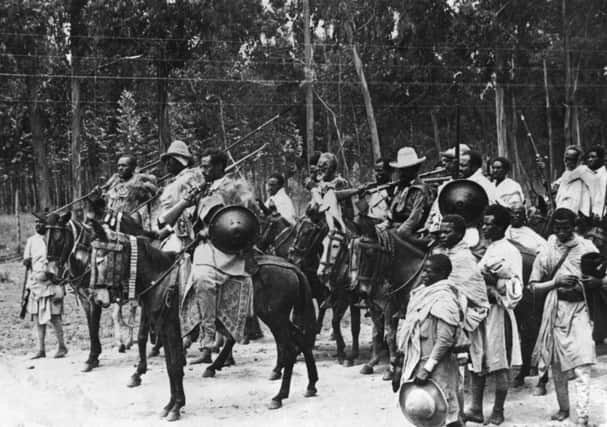 On this day in 1935 Italian troops invaded Ethiopia on the orders of Mussolini, starting the second Italo-Abyssinian war. Picture: Getty
