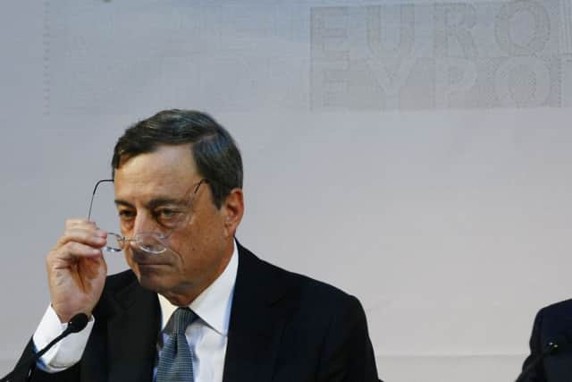 Mario Draghi met with members of the Governing Council of the ECB today. Picture: Getty