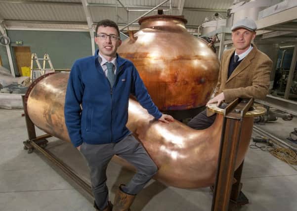 Distillery Manager Peter Holroyd who joins from craft brewer Strathaven Ales; and Distillery Visitor Centre Manager and Founding Director Douglas Clement. Picture: Kingsbarns