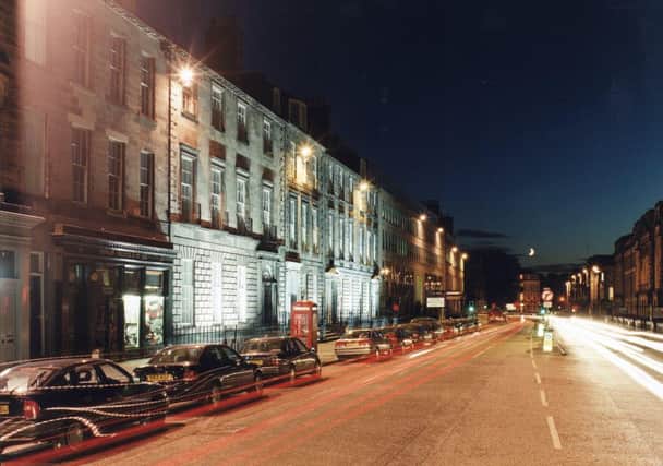 Tods Murray office building in Queen Street at night. Picture: TSPL