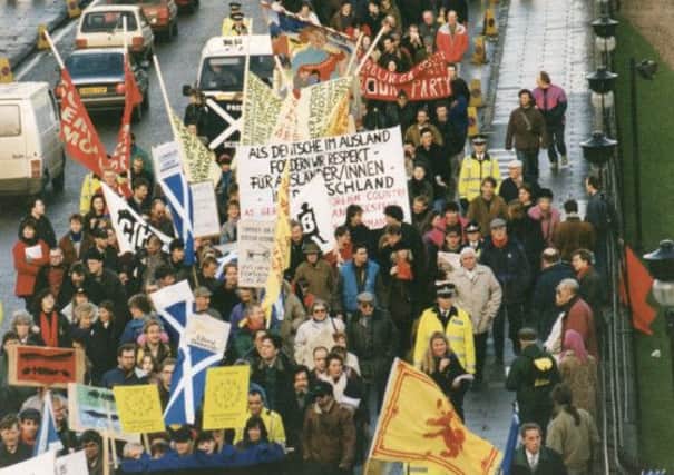 The Democracy for Scotland March. Picture: TSPL