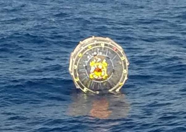 Reza Baluchi was attempting to travel from Florida to Bermuda in an inflatable bubble to raise money for charity. Picture: SWNS