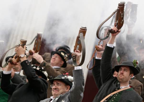 Oktoberfest ends with the traditional gun salute. Picture: Getty