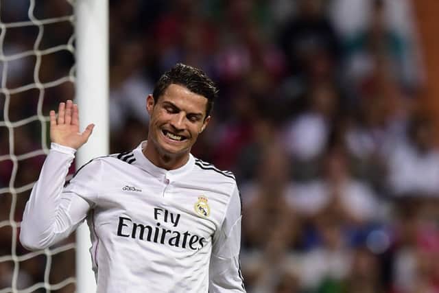 Cristiano Ronaldo gestures as Real Madrid thump Athletic Club 5-1. Picture: Getty