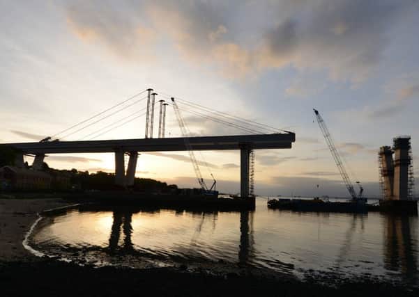 The Queensferry Crossing is set to be completed by the end of 2016. Picture: Neil Hanna