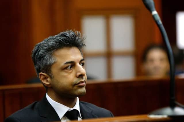 Shrien Dewani appears at Western Cape High Court for the start of his trial in Cape Town, South Africa. Picture: Getty