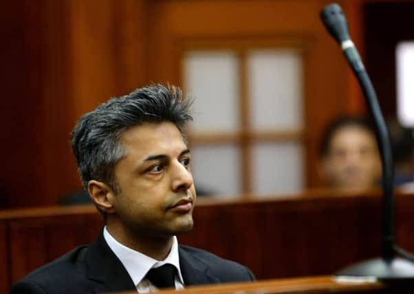 Shrien Dewani appears at Western Cape High Court for the start of his trial in Cape Town, South Africa. Picture: Getty