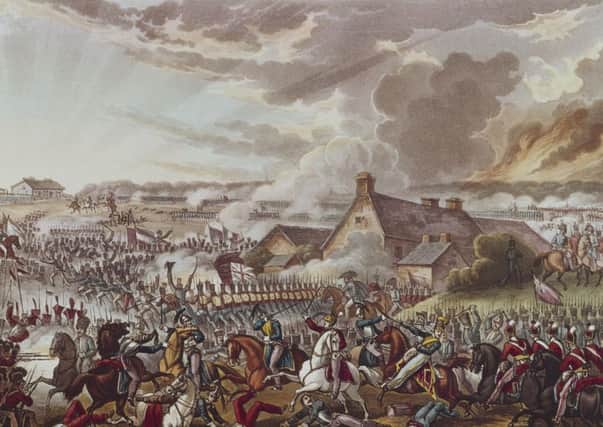 British and French soldiers fighting during the Battle of Waterloo, 18th June 1815. Picture: Hulton/Getty