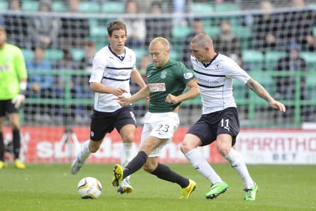 Dylan McGeouch has had a mixed start to his loan season at Hibs. Picture: Greg Macvean