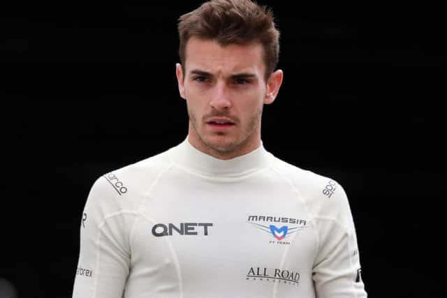 Jules Bianchi required surgery after the crash. Picture: PA