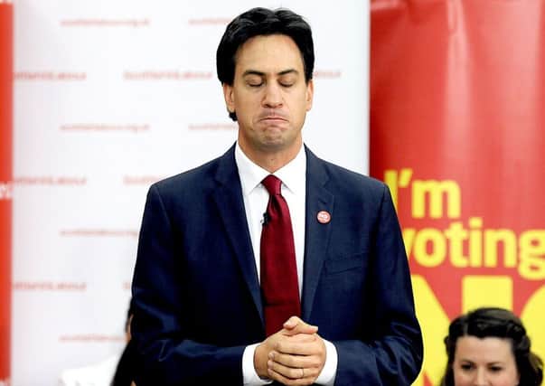 Miliband is struggling to gain the political momentum and his conference speech has appeared to clear the way for critics in the party to speak openly. Picture Michael Gillen.