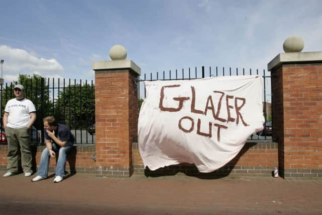 Fans make their feelings known. Picture: AP