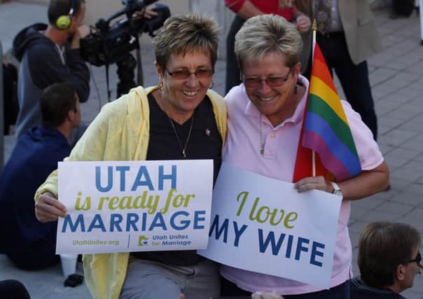 Campaigners celebrate in Salt Lake City, Utah. Picture: Getty