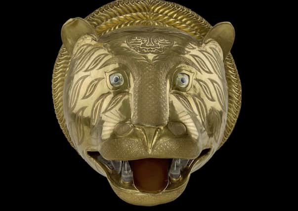 An 18th-century Indian tigers head in gold. Picture: Contributed