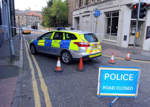 Police cordon off the area where the sexual assault took place. Picture: Lisa Ferguson