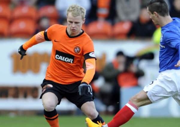 Dundee United's Gary Mackay-Steven in action against Rangers. Picture: Phil Wilkinson