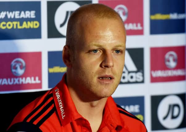 Steven Naismith speaks to the press ahead of his side's clash with Georgia. Picture: SNS