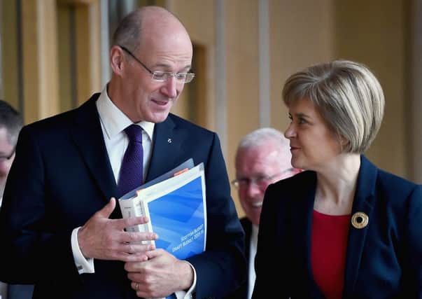 John Swinney and Deputy First Minister Nicola Sturgeon. The new tax powers are a first since the Union of 1707. Picture: Getty