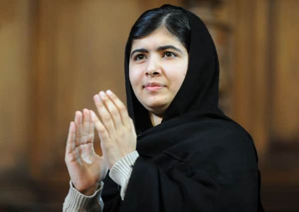 Malala Yousafzai, pictured in Edinburgh in October 2013, has won the Nobel Peace Prize. Picture: Jane Barlow
